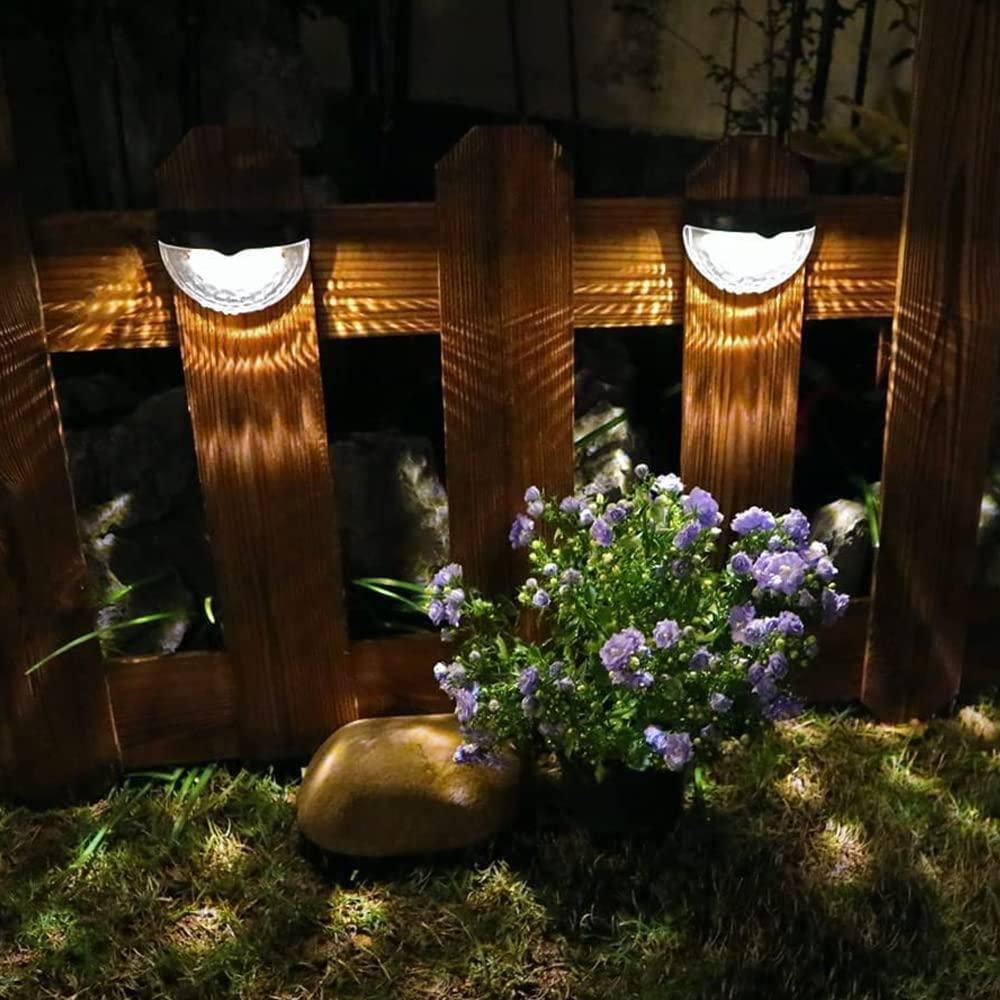 GlowGuard™ Solar Fence Lights – Pack of 4