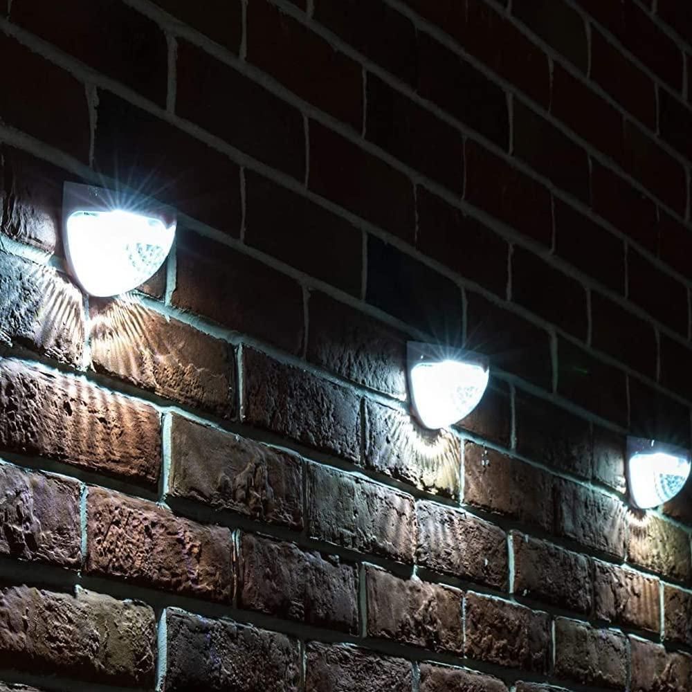 GlowGuard™ Solar Fence Lights – Pack of 4