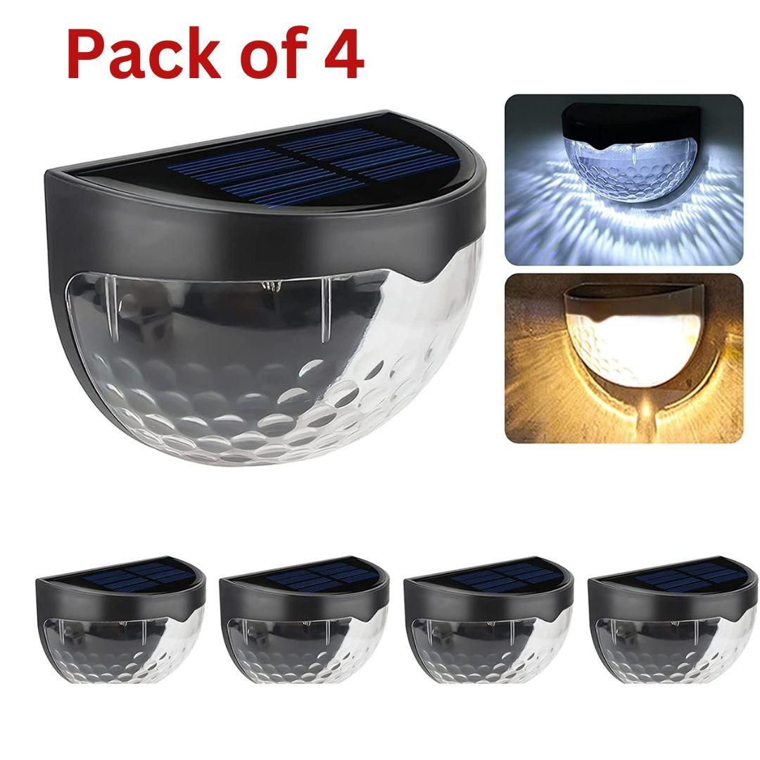 GlowGuard™ Solar Fence Lights – Pack of 4